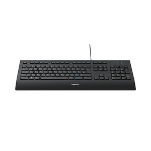 kabelgebunden schwarz K280e Corded | Tastatur Printus Logitech Keyboard