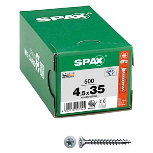 SPAX® Universalschrauben T20 Senkkopf WIROX 1191010450355 4,5 mm x 35 mm, 500 St.
