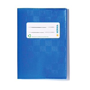 HERMA Heftumschläge blau Kunststoff DIN A6, 1 St.