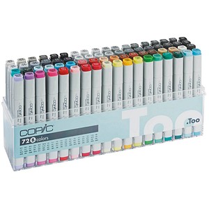 COPIC® Classic B Layoutmarker-Set farbsortiert 1,0 + 6,0 mm, 72 St.