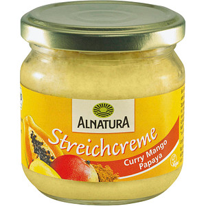 ALNATURA Bio Curry Mango Papaya Brotaufstrich, 180,0 g
