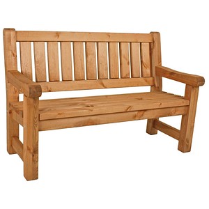 Garden Pleasure Gartenbank ALLGÄU 960361 braun Holz 124,0 cm