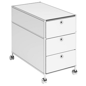 viasit System4 Rollcontainer weiß 3 Auszüge 42,0 x 78,0 x 62,0 cm