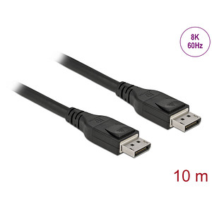 DeLOCK DisplayPort 1.4 Kabel 8K 60 Hz 10,0 m schwarz, 1 St.