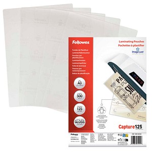 Fellowes Laminierfolien Capture125 ImageLast  glänzend für A3 125 micron, 500 St.