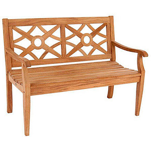 Garden Pleasure Gartenbank SAYANG 940290 braun Holz 120,0 cm
