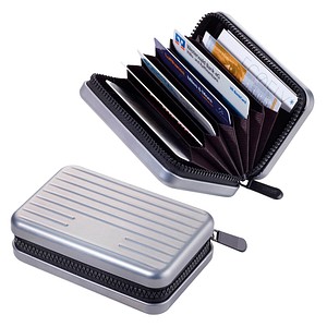 TROIKA® Kreditkartenetui KARTENKOFFER grau 7,0 x 10,5 cm, 1 St.