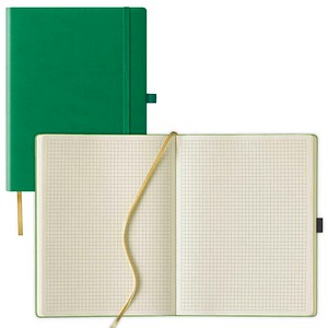 Lediberg Notizbuch Tucson ca. DIN A4 kariert, mittelgrün Hardcover 240 Seiten, 1 St.