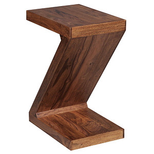WOHNLING Beistelltisch rechteckig Massivholz sheesham 44,0 x 30,0 x 59,0 cm, 1 St.