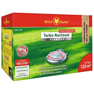 WOLF-Garten® Turbo-Nachsaat SCHATTEN LR-S 120 Rasensamen 2,4 kg