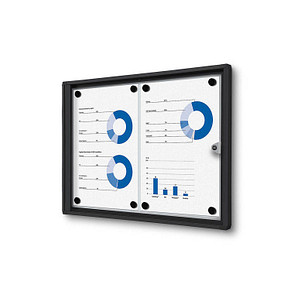 Showdown® Displays Schaukasten Economy schwarz 2x DIN A4 49,1 x 2,6 x 35,0 cm, 1 St.