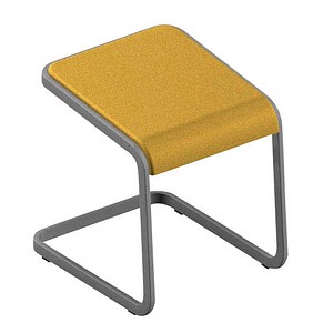 Quadrifoglio Büro-Sitzhocker C-STOOL OCSTOB01/35RA gelb, 1 St.