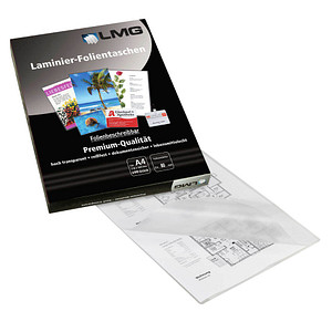 LMG Laminierfolien glänzend für A4 80 micron, 100 St.