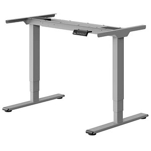 FlexiSpot E5 elektrisch höhenverstellbares Schreibtischgestell grau ohne Tischplatte, T-Fuß-Gestell grau 111,6 - 148,6 x 68,0 cm