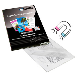 LMG Magnetic Pouches Laminierfolien glänzend für A4 75 micron, 3 St.