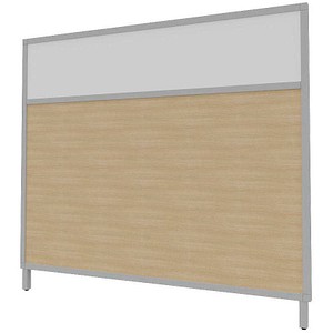 Quadrifoglio Trennwand, eiche, weiß 160,0 x 144,0 cm, 1 St.