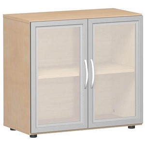 geramöbel Aktenschrank Flex, S-382800-GTB buche, Acrylglas satiniert 1 Fachboden 80,0 x 42,0 x 75,2 cm