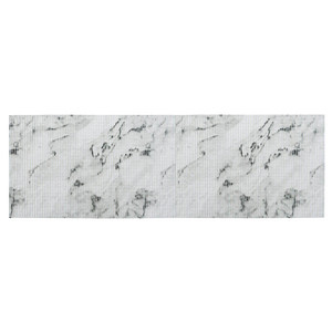 WENKO Teppich Marmor weiß gemustert 65,0 x 200,0 cm