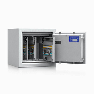 ISS safe4key Schlüsseltresor lichtgrau mit 72 Haken, Elektronikschloss, 42,0 x 42,0 x 40,0 cm, 1 St.