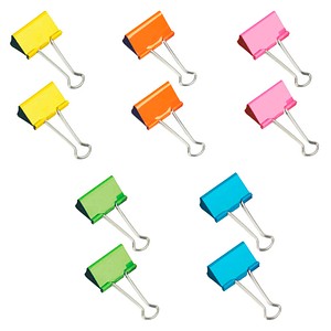 RAPESCO® Foldbackklammern farbsortiert 32,0 mm, 10 St.