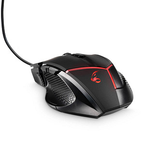 MediaRange MRGS200 Gaming Maus kabelgebunden schwarz, rot | Printus