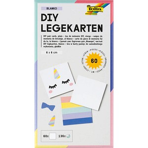 folia Bastelset Blanko DIY Legekarten blanko