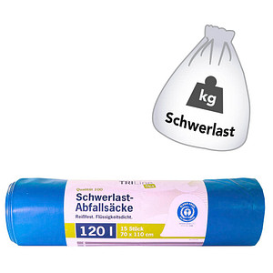 TRILine® Schwerlastsäcke Öko 120,0 l blau 75,0 µm, 15 St.