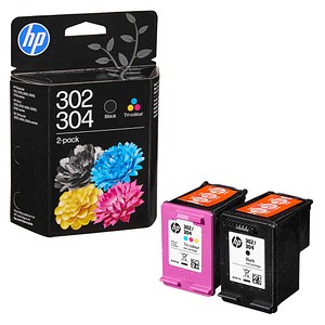 HP 302/304(B82L1AE) schwarz, color Druckerpatronen, 2er-Set