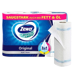 Zewa Küchenrollen WISCH&WEG Original 2-lagig, 4 Rollen