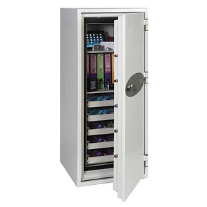 phoenix Tresor DATA COMMANDER mit Feuerschutz signalweiß 69,0 x 72,0 x 168,5 cm