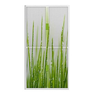 PAPERFLOW easyOffice Rollladenschrank Gras ohne Fachböden 110,0 x 41,5 x 204,0 cm