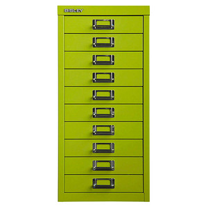 BISLEY MultiDrawer™ L2910 Schubladenschrank grün 10 Schubladen 27,8 x 38,0 x 59,0 cm, 1 St.