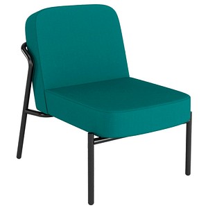 medso powered by PAPERFLOW Sessel MEDSO S Rund blau schwarz Kunststoff 58,0 x 74,3 x 73,6 cm, 1 St.