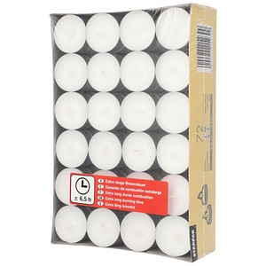STARPAK Teelichter weiß, 72 St.