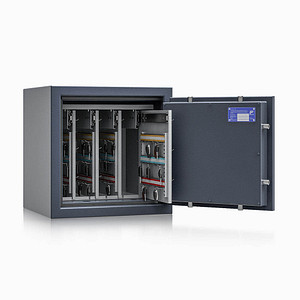 ISS safe4key Schlüsseltresor grau mit 144 Haken, Doppelbartschloss, 50,0 x 42,0 x 50,0 cm, 1 St.