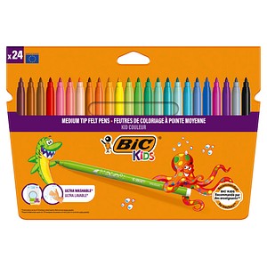 BIC Kids Kid Couleur Filzstifte farbsortiert, 24 St.