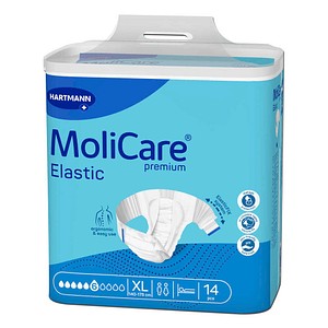 HARTMANN Inkontinenzhosen MoliCare® premium Elastic 6, XL unisex für schwere Inkontinenz, 14 St.