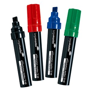 4 Legamaster TZ 48 Flipchart-Marker farbsortiert 4,0 - 12,0 mm 4 Legamaster TZ 48 Flipchart-Marker farbsortiert 4,0 - 12,0 mm