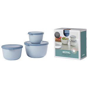 MEPAL Frischhaltedosen-Set Cirqula blau 0,5/1,0/2,0 l, 1 Set