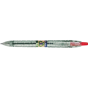PILOT Kugelschreiber B2P „Bottle 2 Pen“ ECOBALL transparent/grün, Schreibfarbe: rot, 1 St.