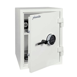 phoenix Tresor FORTRESS Sicherheitsstufe S2 nach EN14450 mit Feuerschutz signalweiß 41,0 x 40,5 x 55,0 cm