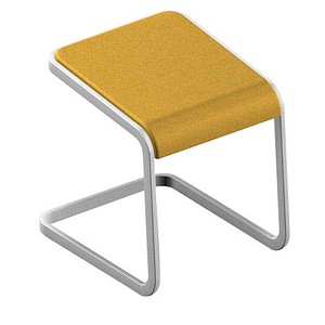 Quadrifoglio Büro-Sitzhocker C-STOOL OCSTOB01/2SHS gelb, 1 St.