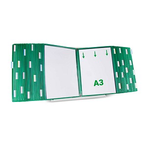 tarifold Sichttafelsystem 433605 DIN A3 grün mit 60 St. Sichttafeln, 1 St.