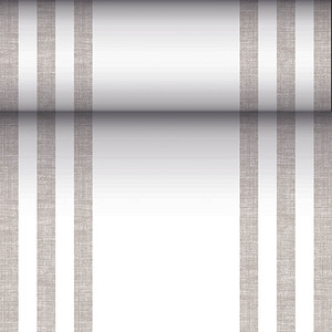 PAPSTAR Tischläufer ROYAL Collection 88755 grau, weiß 40,0 cm x 24,0 m, 1 Rolle