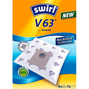 4 swirl® MicroPor Filtration V 63 Staubsaugerbeutel