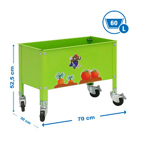 Simonrack Hochbeet SIMONGARDEN URBAN Metall grün rechteckig 70,0 x 30,0 x 48,5 cm, 1 St.