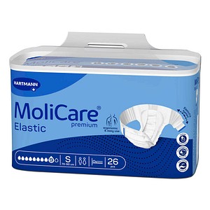 HARTMANN Inkontinenzhosen MoliCare® premium Elastic 9, S unisex für sehr schwere Inkontinenz, 26 St.