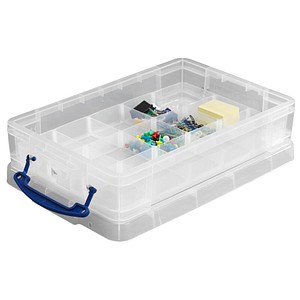Really Useful Box Aufbewahrungsbox 4,0 l transparent 39,5 x 25,5 x 8,8 cm, 1 St.
