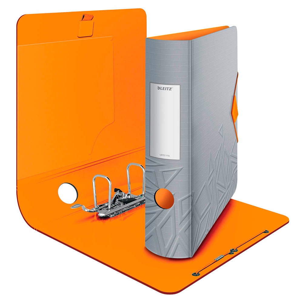 Leitz 180° Active Urban Chic A4 Hefboommap – Grijs, 82 Mm Rug, Met Elastieksluiting, Lichtgewicht