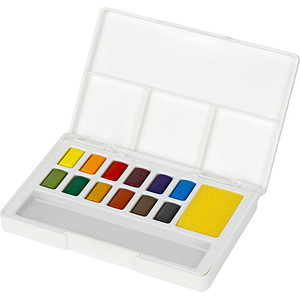 FABER-CASTELL Aquarellfarben farbsortiert, 12 St.